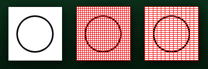 Exemple de cadrillage de l'image